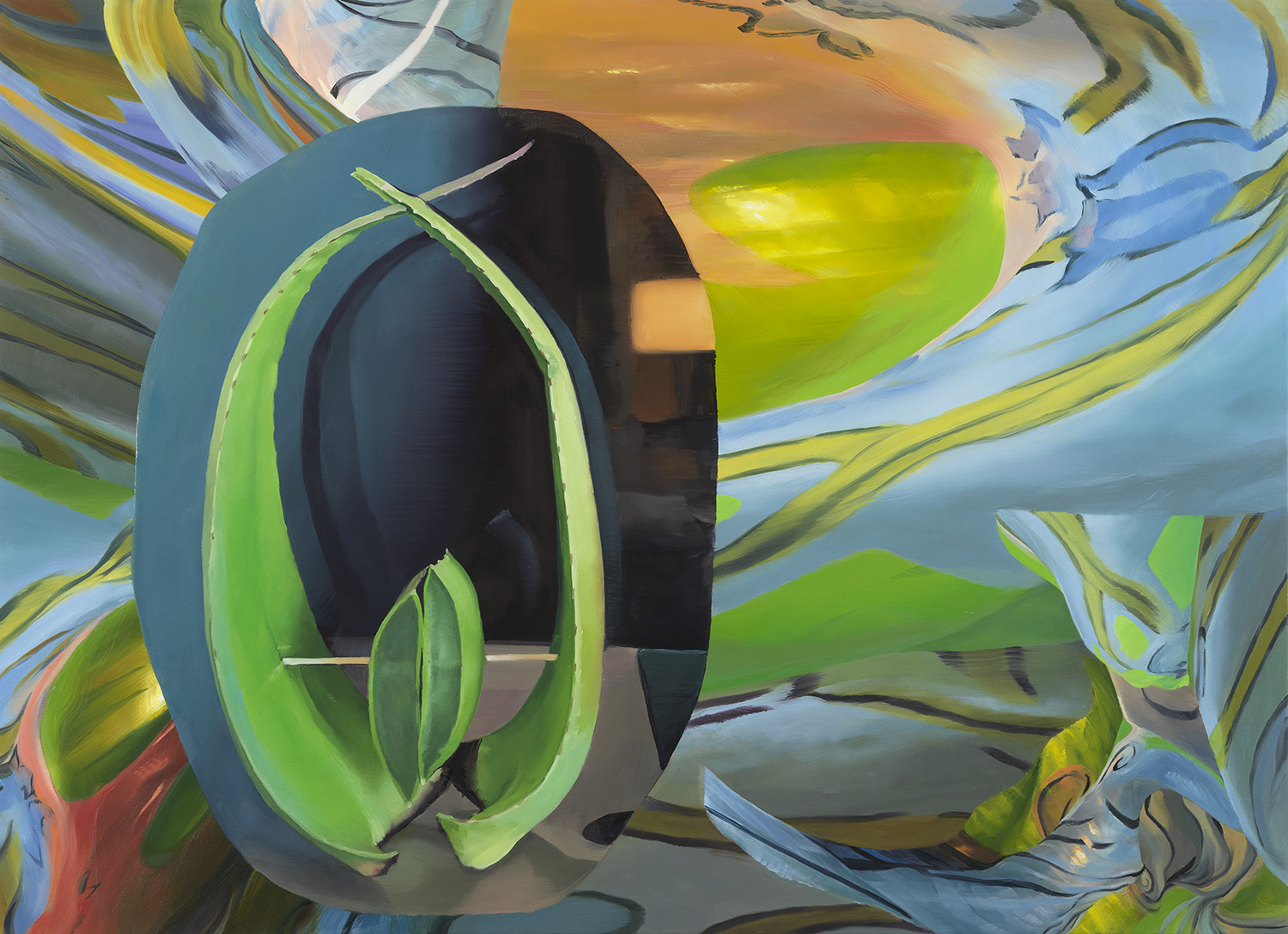 Janice McNab, Agony in the Garden (2022), 120x165cm, oil on linen