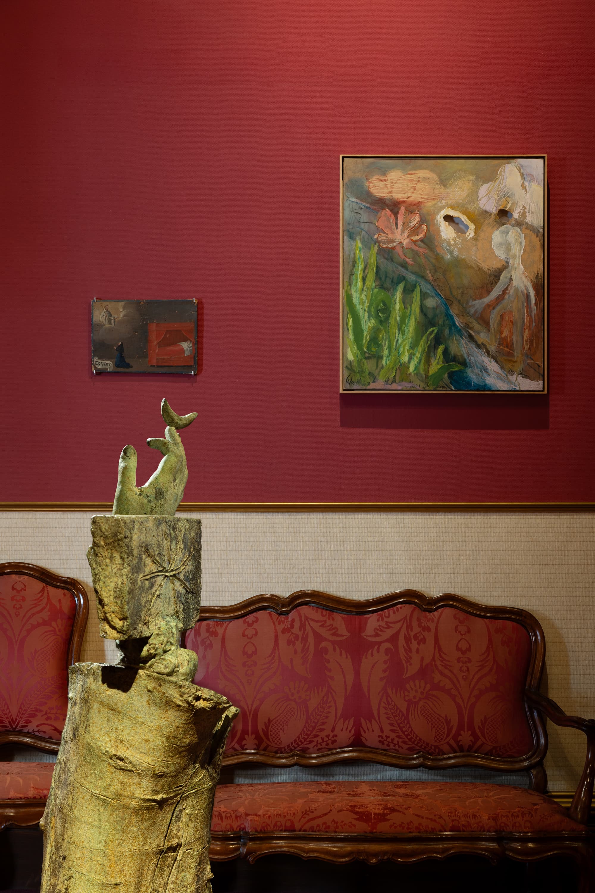 The Side Reception Room, with Joan Miró, Ken Kiff and a C18th ex-voto