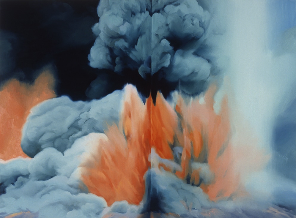 Janice McNab, The Volcano, ‘Centrefold ’ (2006), 110x140cm, oil on board
